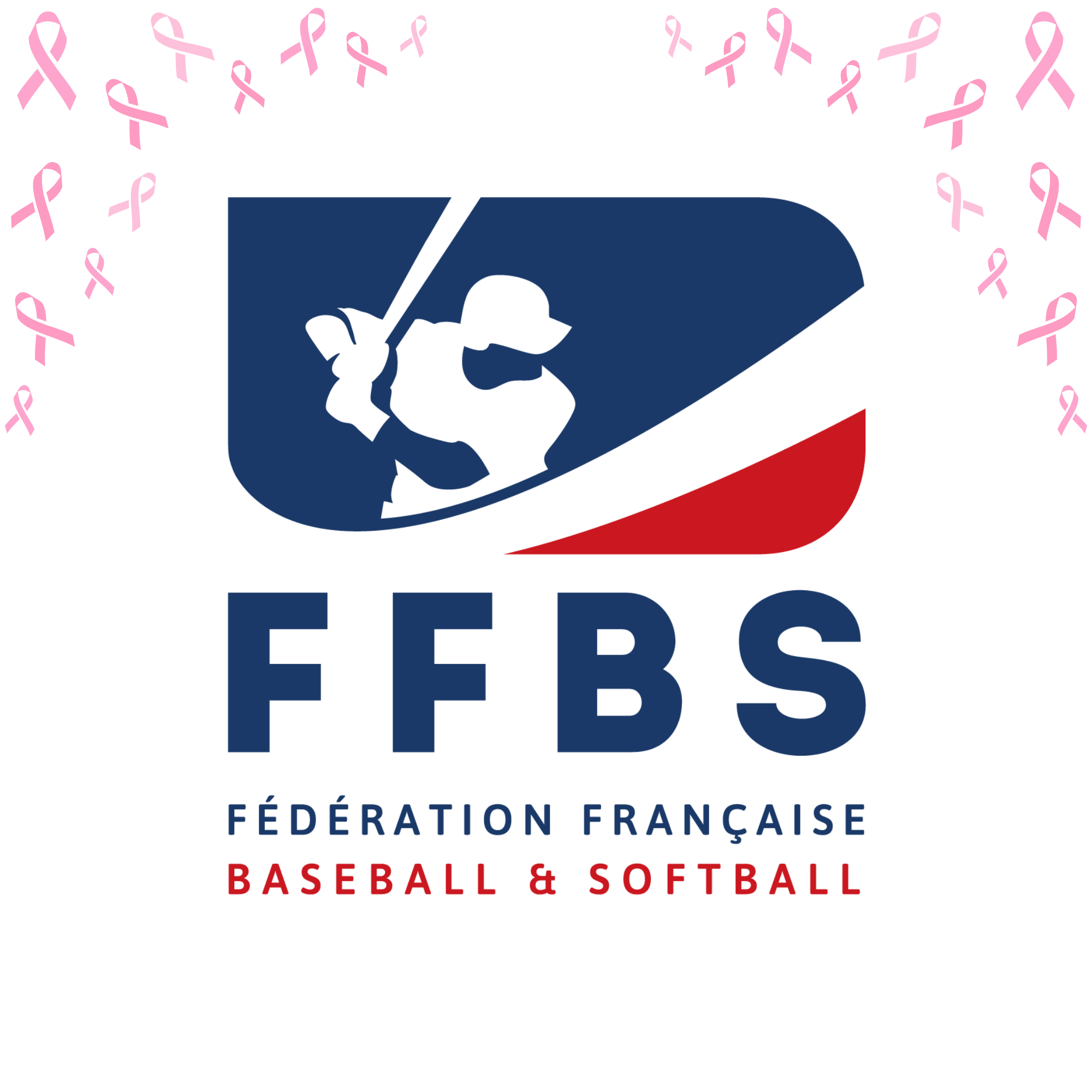 Logo Fédération Française de baseball et Softball, Octobre Rose