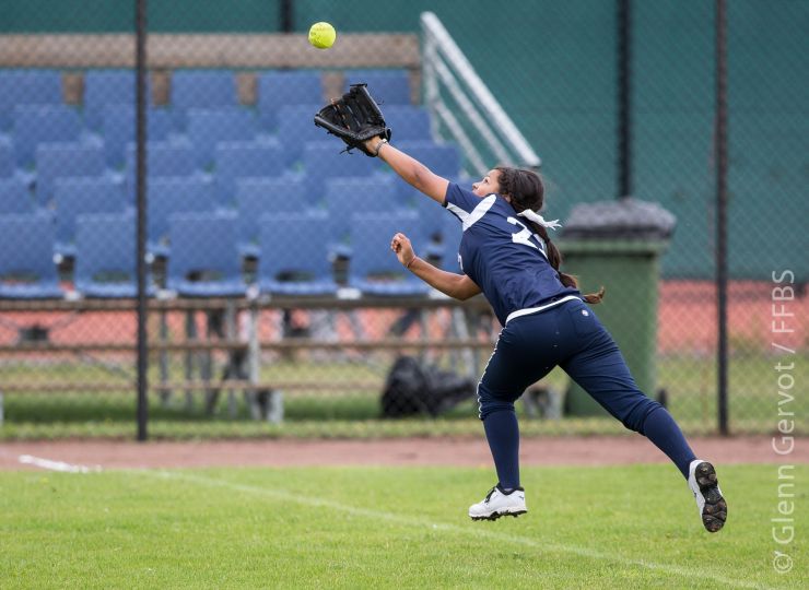 Shots taken during the 1st round pool game of the European Softball Woman Championship, between France and Poland National Teams, in Rosmalen, Netherlands. France team won 9-2.   July 19th 2015 Credit : Glenn Gervot