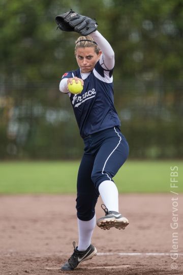 Shots taken during the 1st round pool game of the 2015 European Softball Woman Championship, between France and Russia National Teams, in Rosmalen, Netherlands. Russia Won 13 to 1. July 20th 2015.  Credit : Glenn Gervot