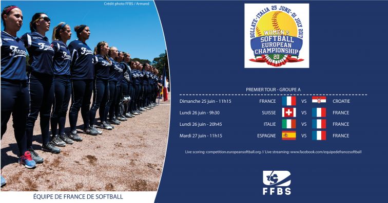 Programme France Euro Softball 2017