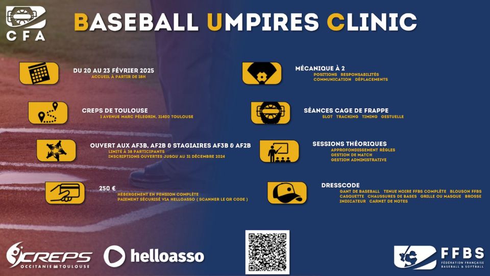 DEVENIR ARBITRE DE BASEBALL, POURQUOI PAS? | Association de baseball